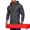 T-shirt en fibre de bambou pour hommes Printemps Eté T-shirt à manches longues en coton Bodybuilding Pliant T-shirts pour hommes