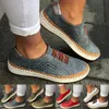 Högkvalitativa damer andas ihåliga sneakers Casual rund tå Platta loafers Bekväma sneakers dam plus storlek Chaussure skor