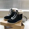 Moda tempo libero Stivali da donna Inverno Mantieni caldo Stivale da neve a metà polpaccio di alta qualità Donna Stringato Comodo stivaletto impermeabile Chaussures Femme