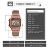 SKMEI Fashion Casual Men Watch Digital Vattentät Armbandsur Lysande Vecka Display Alarm Män Klockor Erkek Kol Saati 1377 Q0524