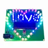 Perline di luce Lampada a forma di cuore 51 Microcomputer a chip singolo Acqua Telecomando colorato Kit di saldatura per la produzione di amore