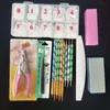 Kits d'art d'ongle 500pcs Conseils français Acrylique Power Manucure Kit Cutter Glitter Fichier Brosse Tool Set Gel2853826