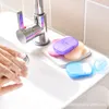 20 Pz/scatola Usa E Getta Antipolvere Mini Sapone Da Viaggio di Carta di Lavaggio A Mano Bagno di Pulizia Portatile In Scatola Schiuma di Carte Fogli Profumati