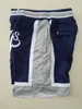 Team Vintage Baseballl Shorts Zipper Pockets Running Clothes NY Navy Blue Color Just Done Size S-XXL Mix Order All Jerseys