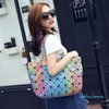 Bolso HBP de moda para mujer, bolso con láser arcoíris 3D, cubo plegable de Rubik, geometría, gran capacidad, variedad, bolsos de hombro sinfónicos