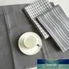 Küchenhandtücher Natürliche Baumwolle Teehandtücher Teller Tuch Absorbierende und fusselfreie Maschinenwaschbare Tisch Serviette 3pcs / Set