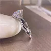 5,0ct anel de noivado de moissanite mulheres 14k branco banhado a ouro laboratório anel de diamante esterlina de prata anéis de casamento jóias caixa de jóias incluem x220214