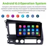 10.1 tum Android Car DVD GPS Navigation Player 2din Radio för 2006-2011 Honda Civic Bluetooth Autostereo