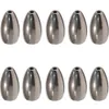 Tungsten 10pcs / sac Fishing Flipping Weight Bass Weight Bullet Pinkers FishingTackle Accessoires