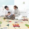 180*100CM Children's mat Foldable Toys Cartoon Baby Play Mat Double-sided Baby Climbing Pad Kids Rug Waterproof Games Mats Gift 211029