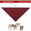 5色卸売格子縞犬バンダナドッグアパレルコットンクリスマスクラシックトライアングルスカーフタッセルスタイル休暇猫子犬素敵なペットスカーフA139