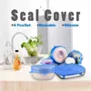 Coperchi elasticizzati in silicone Coperchi per pentole a ventosa Ciotola per alimenti Coperchio per pentole Conservazione fresca Coperchio per guarnizioni Coperchio per pentole Accessori per la cucina 6 pezzi / set DAJ303