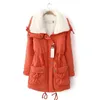 Winter Parka Women Cotton Coat Warm Jacket Pink Plus Size Top Korean Fashion Clothing Autumn Coats Black Outwear JD667 211008