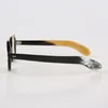 Unique Handmade White Black Half Round Square Horn Sunglasses Optical Eyeglasses Eyewear Frame Fashion Frames253T