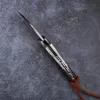 Damascus стальной складной охотничьи Открытый кемпинг змеиный узор деревянный ручка выживания спасатель EDC инструмент нож