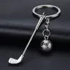 Criativo Golf Style Chaveiro Série de Filme Esportes Keyring Charm Metal Pingente Keyfobs Titular chave Jóias Presente