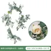 21 Styles Eucalyptus Artificiel avec Fleur Suspendue Rotin Vertical Jardin Maison Fête De Mariage Toile De Fond Mur Décor Vigne