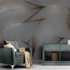 3D-Wandbild-Tapete, geometrische abstrakte Linien, Wohnzimmer, Schlafzimmer, Hintergrund, Wanddekoration, wasserdichte Antifouling-Tapeten