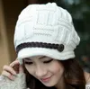 Winter New Fashion Women's Hats Solid Color Black Lady's Caps Sale Acrylic Warm Woman's Headwear Autumn Hat For Female