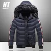 Winter Jacket Men Fur Collar Warm Thick Parka Male Outerwear Thermal Wool Liner Down Jacket Coats Fleece Hooded Snow Parka 211103