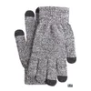 Fem fingrar handskar unisex vinter vuxna män och kvinnor plus vantar 2022 äntat stickat ull utomhus mjuk varm