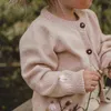 Dzieci Swetry Zima Shirley Marka Girks Cute Knit Cardigan Baby Toddler Bawełna Znosić Bluzki Stroje Outwear Dla Dziecka 211106