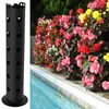 Pflanzgefäße Töpfe Schwarze Stehpflanze Flower Tower Gartenbehälter Gartenarbeit Home Pflanzungswerkzeuge Container