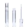 1000pcs Lip Gloss Tubes Container Empty 7.8ML Lipgloss Bottles Round Transparent Lip-Gloss Tube With Wand Emptys Clear SN2690