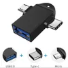 Tipo-C 2-em-1 Adaptador OTG Tipo C Cabo para Xiaomi Tablet Disco Rígido Flash Disco USB Mouse Conversores com Lanyard Strip