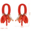 Boho Flower Women Dangle Statement Earrings Resin Charms Coral Layers Beads Drop Vintage Ethnic Jewelry ACE004 & Chandelier308C