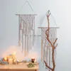 Macrame vägg hängande vävt tofs gardin tapestry vägg hängare boho hem dekor konst tofs fönster hängande