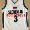 3 Goran Dragic Team Slovenija Basketball Jersey Cousu Personnalisé Tout Numéro Nom Ncaa XS-6XL