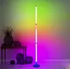 LED Corner Floor Lamp Wifi RGB Background Atmospheres light Living Standing Lighting for Compatible with Alexa Google Assistant303o