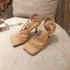 Mujeres zapatos de vestir de tacón alto de moda damas de malla de malla sandalia diseñadora de sandalia mujer zapatilla de fiesta