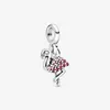 Genuine 925 Silver My Pink Starfish Dangle Charm Fit Pandora Original Me Link Bracelet Fashion Women DIY Jewelry Accessories