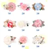 9 styles ins femelle fille 3 pouces accessoire cheveux stéréo imitation à la main fleur avec perles design barrettes accessoires enfants bijoux enfants cadeau cadeau