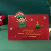 Greeting Cards Merry Christmas Gift Card Xmas Blessing Envelope Santa Claus Year Postcards CS13