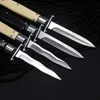 10" Italian Mafia Automatic Tactical Folding Knife Resin Handle 440C 58HRC Satin Single Blade Outdoor Hunting Survive EDC Tools Self-defense Pocket knives