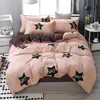 Sängkläder sätter 56 Set AB Side Bed 3/4pcs Super King Size Linens Star duvet Cover Heart Home Kids Women Bedclothes