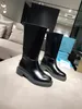 mit Box Luxus Designer Leder Damen Stiefel Desert Boot Flamingos echtes Leder grob Winter Designer Schuhe Plattform Martin Martins Marten Martens Knöchel weich 45