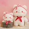 Cute plush toy rabbit doll bowknot stuffed animal dolls high quality girl children birthday toys gifts