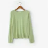 Autumn Korean Solid Knitted Women Sweaters Pullovers Long Sleeve O-neck Tops Casual Fashion Simple Loose Ladies 210513