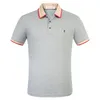 2022 fashion designer casual t-shirt polo da uomo serpente fiore ricamo polo da uomo high street fashion polo da uomo