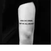 56 stks Donkere Waterdichte Tattoo English Stickers Tijdelijke Bady Kunst voor Vrouw en Man