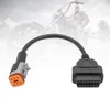 Harley Davidson Motorcycle için 6 pin - 16 Pin OBD2 Teşhis Kabloları Adaptör246c