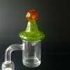 Tappi carb in vetro che si illuminano al buio per bong in vetro per acqua, dab rig, narghilè, tappi colorati, accessori per fumatori DCC07