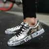 Kobiety Summer Men Casual Buty Buty Student Outdoor Sports Sneakers Patent Gloss Blosy Black Golden Silver Rozmiar 36-46 Kod 54-558