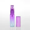 Mini bouteille de parfum en verre coloré Portable avec atomiseur, conteneurs cosmétiques vides, 4ML 8ML, 2022