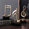 Home Decoration Music Note Crafts Wine Cabinet Decoration Art Resin Sculpture 210811