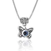 2022 Charm Turkish Evil Blue Eye Butterfly Turtle Owl Palm Necklace for Women Men Pendant Clavicle Chain Choker Jewelry Gifts